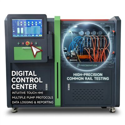 CRP-Duo 플러스 듀얼 스테이션 코먼 레일 펌프 시험 벤치 2500 바 압력 11Kw 모터 및 자동 보고서 프린터